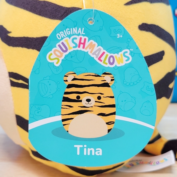 Squishmallow Tina the Tiger 7" UltraSoft Stuffed Animal Toy Plush NWT - Picture 5 of 6